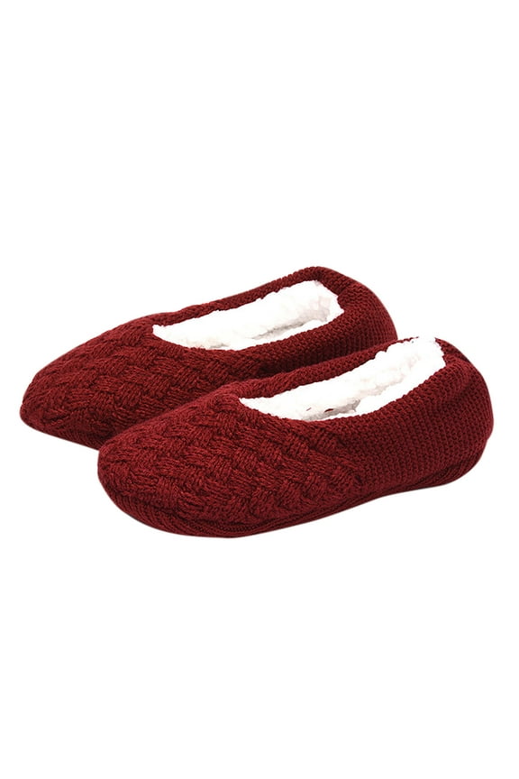 Slipper Socks for Women with Grippers Fleece Lined Thermal Winter House Bedroom Socks Indoor Non-Slip Warm Socks