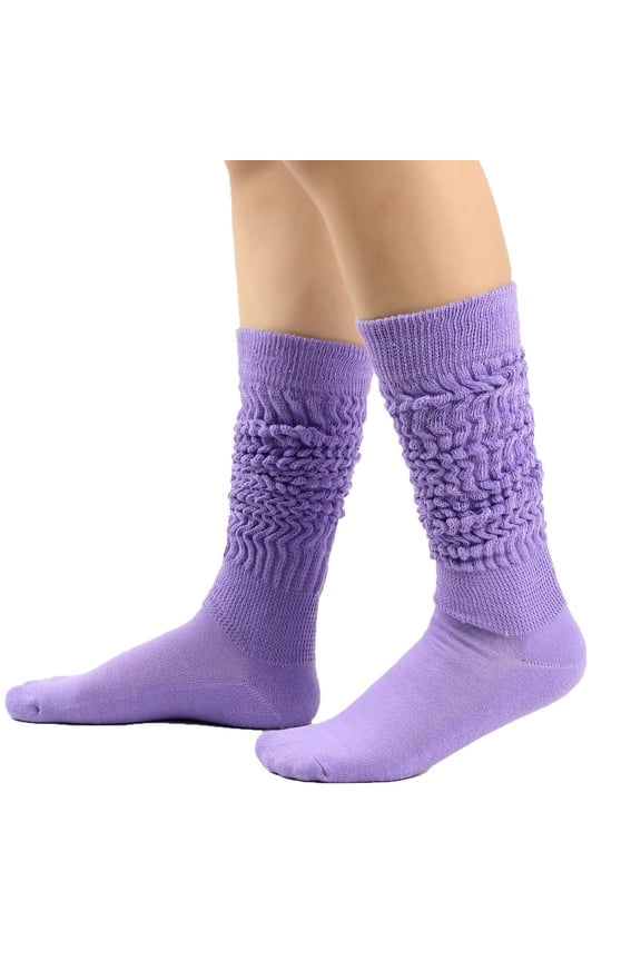 Slouch Socks for Women Solid Color Thickened Winter Long Slouchy Socks Comfy Knit Athletic Daily Socks