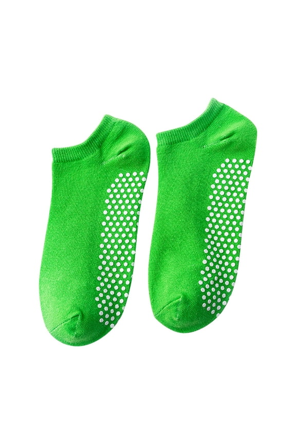 Socks for Women Soft Comfy Non-Slip Cotton Socks with Grips Casual Yoga Workout Ankle Socks