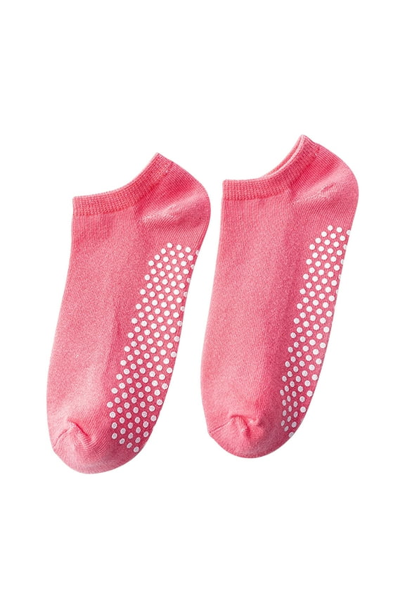 Socks for Women Soft Comfy Non-Slip Cotton Socks with Grips Casual Yoga Workout Ankle Socks