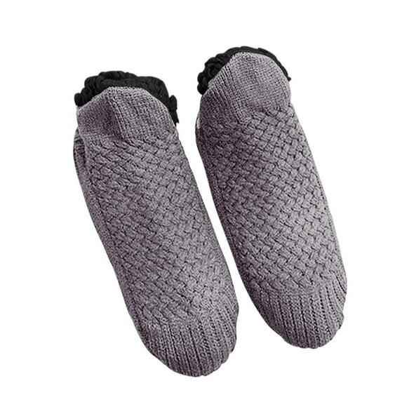 LckLvx Warm Slipper Socks for Women Winter Indoor Non-Slip Thick Fleece Lined Home Socks Fuzzy Thermal Floors Socks