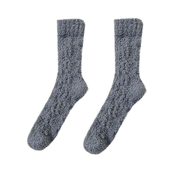 LckLvx Winter Fuzzy Socks for Women Fleece Mid Tube Sleeping Socks Thick Warm Fuzzy Home Socks