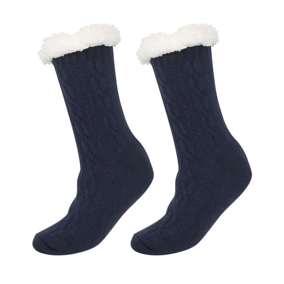 LckLvx Women Slipper Fuzzy Socks Cozy Grippers Warm Winter Soft Thick Socks Comfy Fleece Non-Slip Home Socks