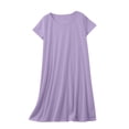 thumbnail image 1 of LckLvx Women's Soft Nightgown Cotton Sleepshirts Breathable Short Sleeve Nightshirt Casual Sleep Dress, 1 of 6