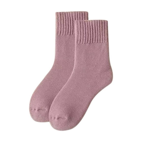 LckLvx Women's Winter Boots Socks Thick Warm Winter Long Socks Soft Casual Fleece Home Floor Socks