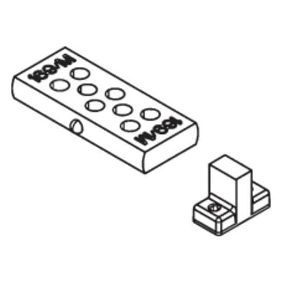 Lcn Track Bumper, Aluminum, 2030, Gray 2030-169