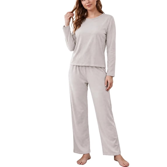 Lcvrioyc 2 Piece Plus Size Lounge Sets for Women Soft Pajama Sets Fall ...