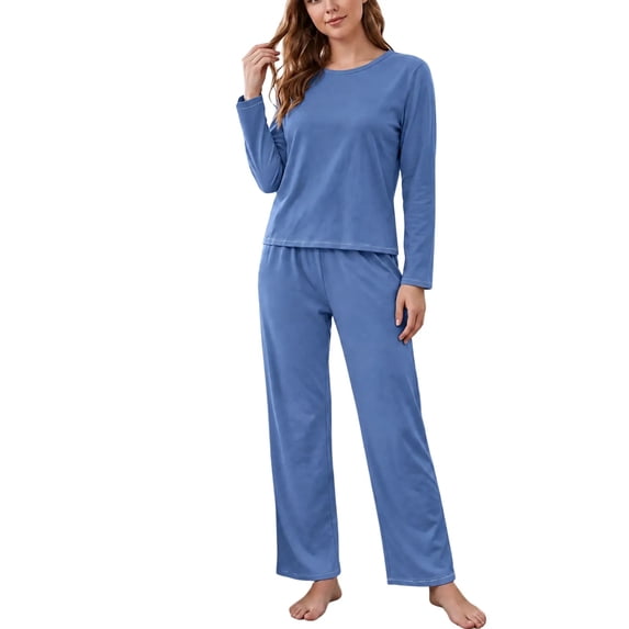 Lcvrioyc 2 Piece Plus Size Lounge Sets for Women Soft Pajama Sets Fall ...