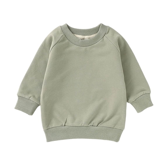 Lcvrioyc Toddler Baby Girls Boys Sweatshirts Raglan Long Sleeve Shirts Infant Newborn Clothes Crew Neck Casual Pullover Tops(Green,2-3 Years)
