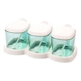 thumbnail image 1 of Lcxifdre 3-In-1 Transparent Spice Jar, Bpa-Free Food Grade Plastic Seasoning Box Set, 3Pcs Condiment Jar Spice Container with Lid & Spoon, for Salt Sugar Pepper Chilli, 1 of 6