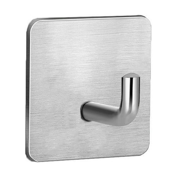 Lcxifdre 5Pcs Square Adhesive Wall Hooks Set, Strong Adhesive Robe Hangers for Bathroom Kitchen, Waterproof Sticker Shower Wall Hooks for Clothes Keys Towels Bags