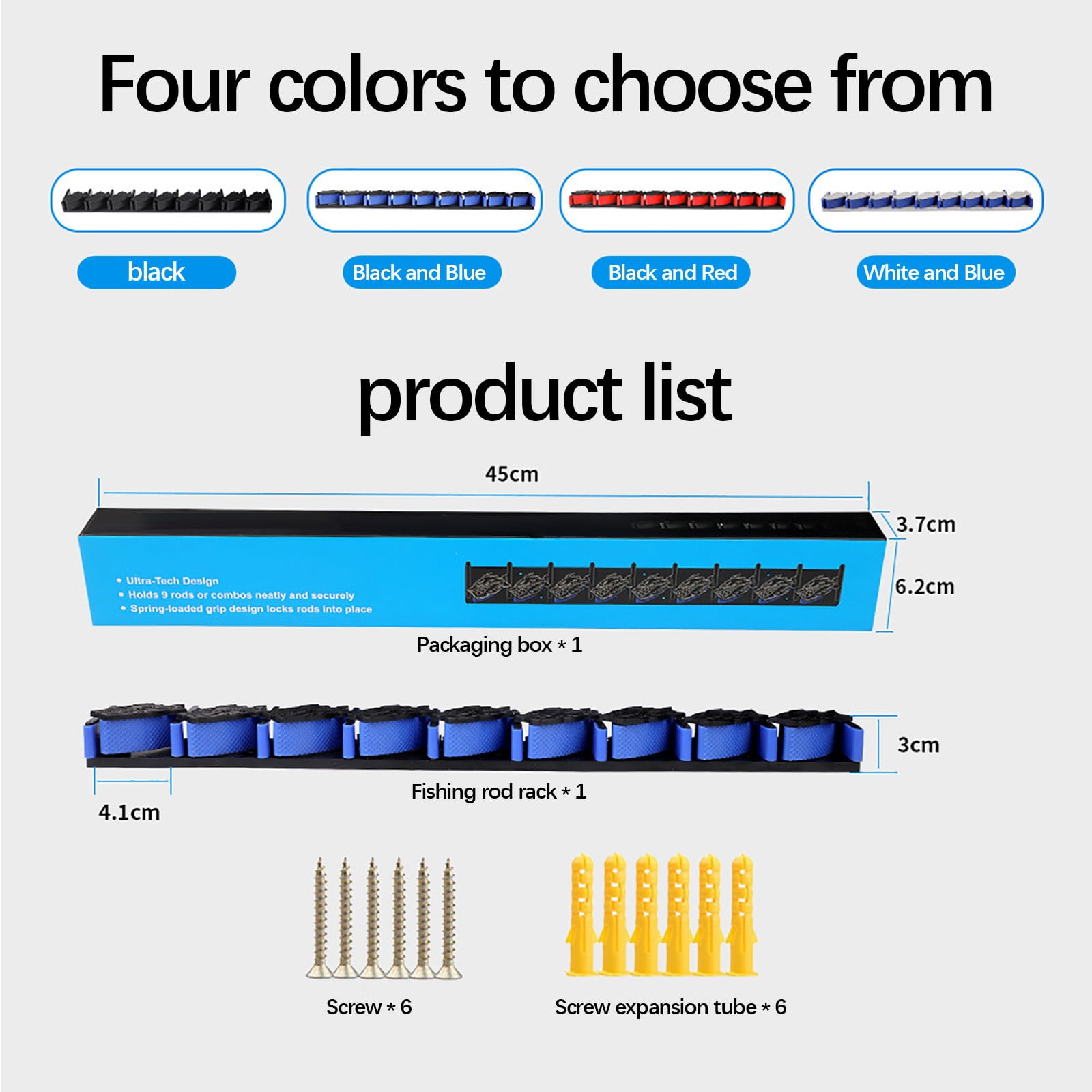 Lcxifdre Fishing Rod Display Rack Plumbing Net Fixed Rack Hand Rod ...