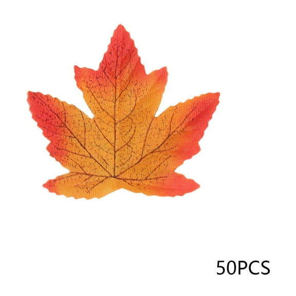 Lcxifdre Simulated Maple Leaf Fall Classroom Decoration Maple Leaf Halloween Party Decoration Maple Leaf 50Pcs