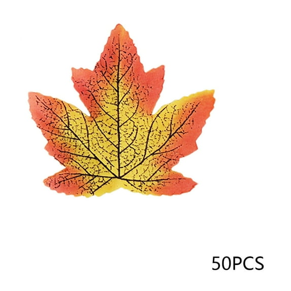 Lcxifdre Simulated Maple Leaf Fall Classroom Decoration Maple Leaf Halloween Party Decoration Maple Leaf 50Pcs