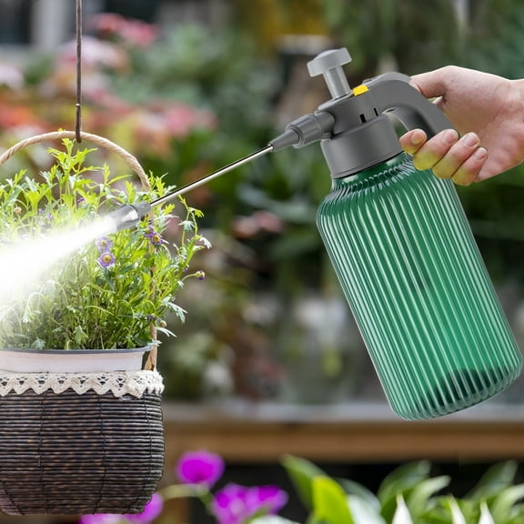 Lcxifdre Thickened Pressure Hand Pressurized Sprayer for Gardening, Adjustable Fine Mist Watering Can Transparent Bottle Lightweight Gardening Tool