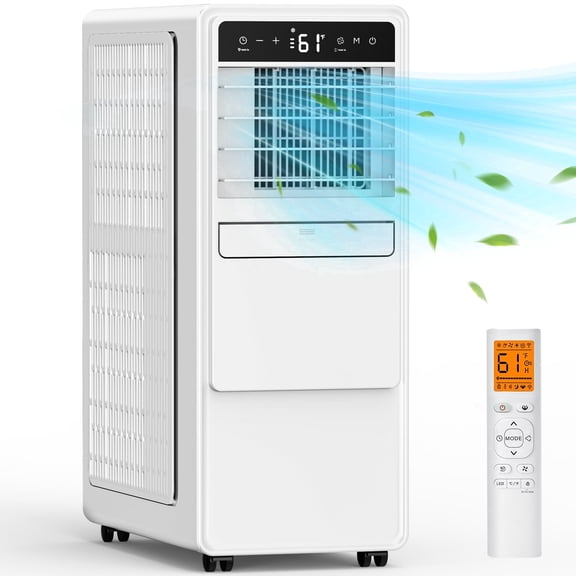 Lcxmtv 12000 BTU Ashare Portable Air Conditioner for Room up to 500 Sq. ft, 3-in-1 Portable AC Unit with Cool, Dehumidifier & Fan, Backlit Remote, 24H Timer, Auto & Sleep Mode