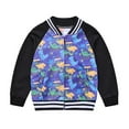 thumbnail image 1 of Lcxweerr Kids Boys Casual Sport Outwear Jacket Toddler Baseball Varsity Style School Jackets Sports Track Jackets Coat 1-6Y, 1 of 12