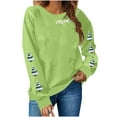 thumbnail image 1 of Lcziwo Christmas Tree Sweatshirts for Women Long Sleeve Crew Neck Loose Pullover Funny Graphic Print Merry Shirts Casual Trendy Oversized Tops 2025 Green,M, 1 of 6