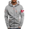 thumbnail image 1 of Lcziwo Men's Winter Coat with Hood Long Sleeve Flag Printed Jackets Fitness Workout Casual Loose Coats Full Zip Pocket Sweatshirts 2025 Gray,XXL, 1 of 2