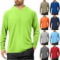thumbnail image 1 of Lcziwo Mens UPF 50 Long Sleeve Hoodie Sun Protection Solid Casual Trendy Pullover Tops Hiking Fishing Workout Summer Shirt 2026 Sky Blue,L, 1 of 7