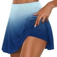 thumbnail image 1 of Lcziwo Skirts for Women A Line Lightweight Stretchy Gradient Skorts Athletic Workout Yoga Running Skirts Casual Dressy Summer 2025 Skorts with Liner Blue,M, 1 of 5