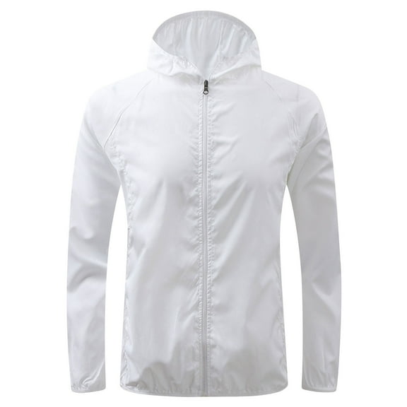 Lcziwo Women's Sun Protection Jackets Long Sleeve Plain Lightweight Jackets Plus Size Hiking Hooded Coats UPF 50  Full Zip Shirts with Pockets 2025 Large