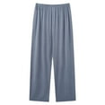thumbnail image 1 of Lcziwo Womens Yoga Palazzo Pants Oversized Comfy Casual Loungewear Wide Leg Elastic Waist Pilates Pajama Pants Navy,XXXL, 1 of 5
