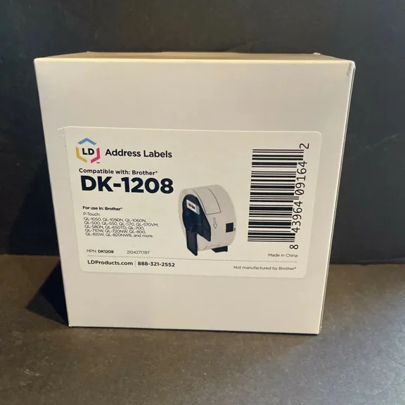 Ld Compatible Brother Dk-1208 Address Labels / 1.4 In .5 In