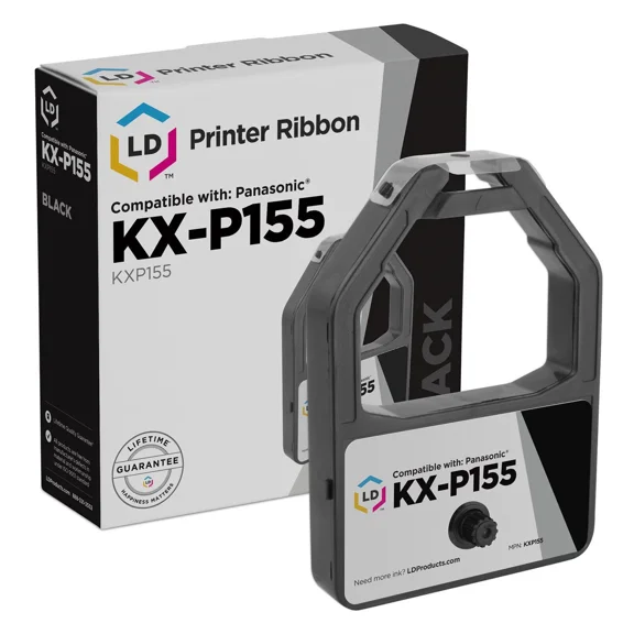 Ld Compatible Panasonic Kx-P155 Black Ribbon Cartridge Kx-P1624 Kx-P1654 Kxp2624