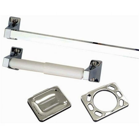 Ldr 4 Piece Chrome Entree Series Bathroom Set 161-1680