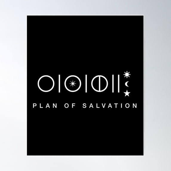 Lds Plan Of Salvation Poster Wall Art, Modern Wall Decor For Living Room Bedroom, 8x12 UNFRAMED