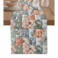 thumbnail image 1 of Ldtrchee Elegant Spring Floral Table Runner 60 Inches, Summer Botanical Farmhouse Plaid Bed Runner Dresser Scarves Tabletop for Indoor Outdoor Parties/Ceremony/Banquet, 13" x 60", 1 of 8