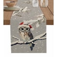 thumbnail image 1 of Ldtrchee Gray Owl Christmas Table Runner 72 Inches, Xmas Snowflake Botanical Vintage Bed Runner Dresser Scarves Tabletop for Indoor Outdoor Parties/Ceremony/Banquet, 14" x 72", 1 of 8