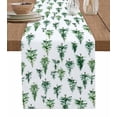 thumbnail image 1 of Ldtrchee Green Christmas Tree Table Runner 72 Inches, Xmas Tree Watercolor Bed Runner Dresser Scarves Tabletop for Indoor Outdoor Parties/Ceremony/Banquet, 16" x 72", 1 of 8