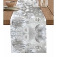 thumbnail image 1 of Ldtrchee Grey Christmas Balls Table Runner 72 Inches, Xmas Balls Gray Bed Runner Dresser Scarves Tabletop for Indoor Outdoor Parties/Ceremony/Banquet, 16" x 72", 1 of 8