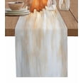 thumbnail image 1 of Ldtrchee Orange Abstract Table Runner 72 Inches, Modern Painting Coast Neutral Textured Bed Runner Dresser Scarves Tabletop for Indoor Outdoor Parties/Ceremony/Banquet, 16" x 72", 1 of 8