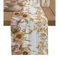 thumbnail image 1 of Ldtrchee Orange Fall Table Runner 108 Inches, Thanksgiving Pumpkins Sunflowers Vintage Bed Runner Dresser Scarves Tabletop for Indoor Outdoor Parties/Ceremony/Banquet, 13"x 108", 1 of 8