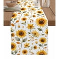 thumbnail image 1 of Ldtrchee Sunflower Table Runner 120 Inches, Botanical Floral Pastoral Watercolor Floral Bed Runner Dresser Scarves Tabletop for Indoor Outdoor Parties/Ceremony/Banquet, 13"x 120", 1 of 8