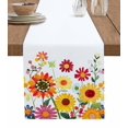 thumbnail image 1 of Ldtrchee Sunflower Table Runner 90 Inches, Elegant Spring Floral Summer Botanical Bed Runner Dresser Scarves Tabletop for Indoor Outdoor Parties/Ceremony/Banquet, 13" x 90", 1 of 8