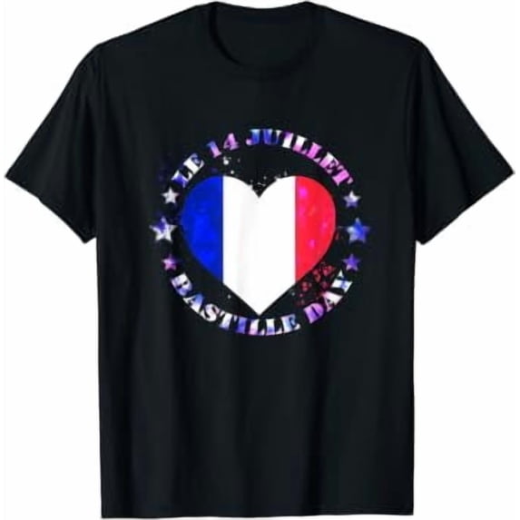 Le 14 Juillet Bastille Day French Flag Heart July 14 Casual Look For ...