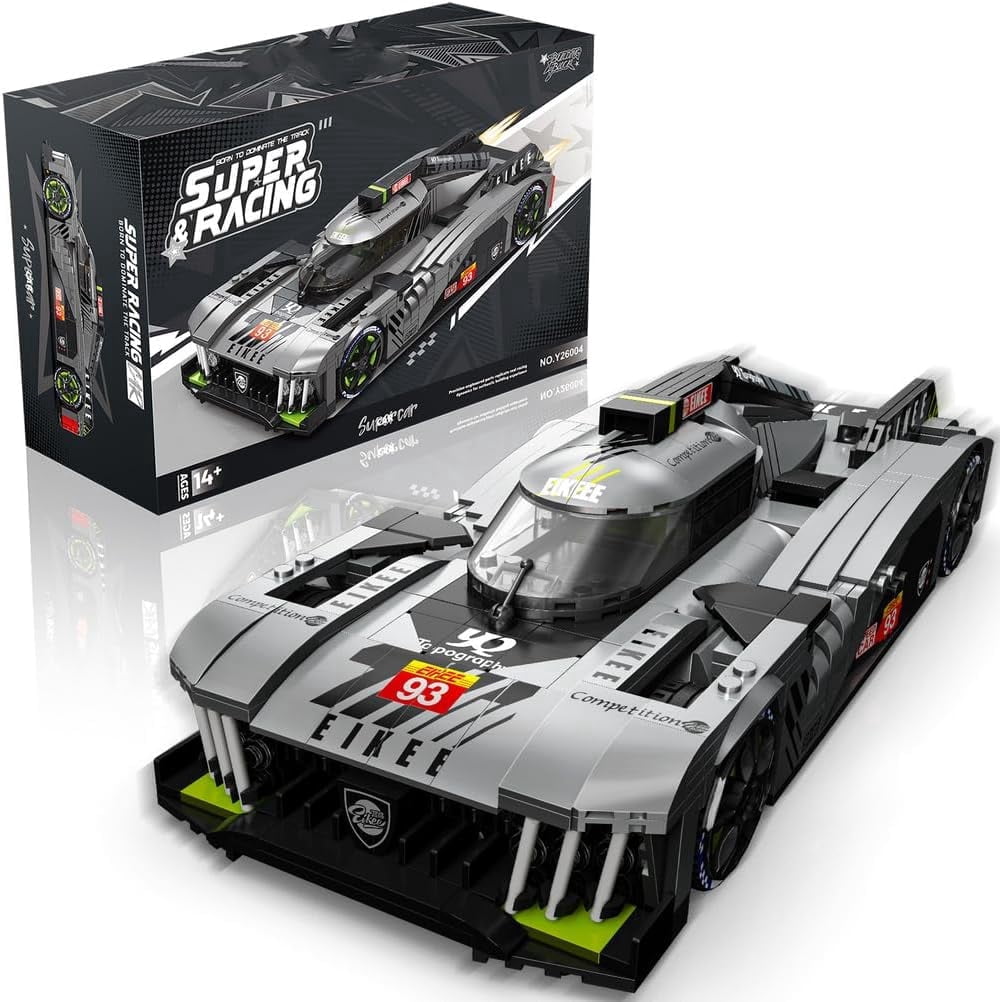 Le 8X6 Hybrid Hypercar Building Set for Adults, Collectible 1:16 Scale Race Car Model, Racing DIY Craft for Display and Play, Ideal Gift for Birthdays and Fans, (1,028 PCS, A-Y26004)
