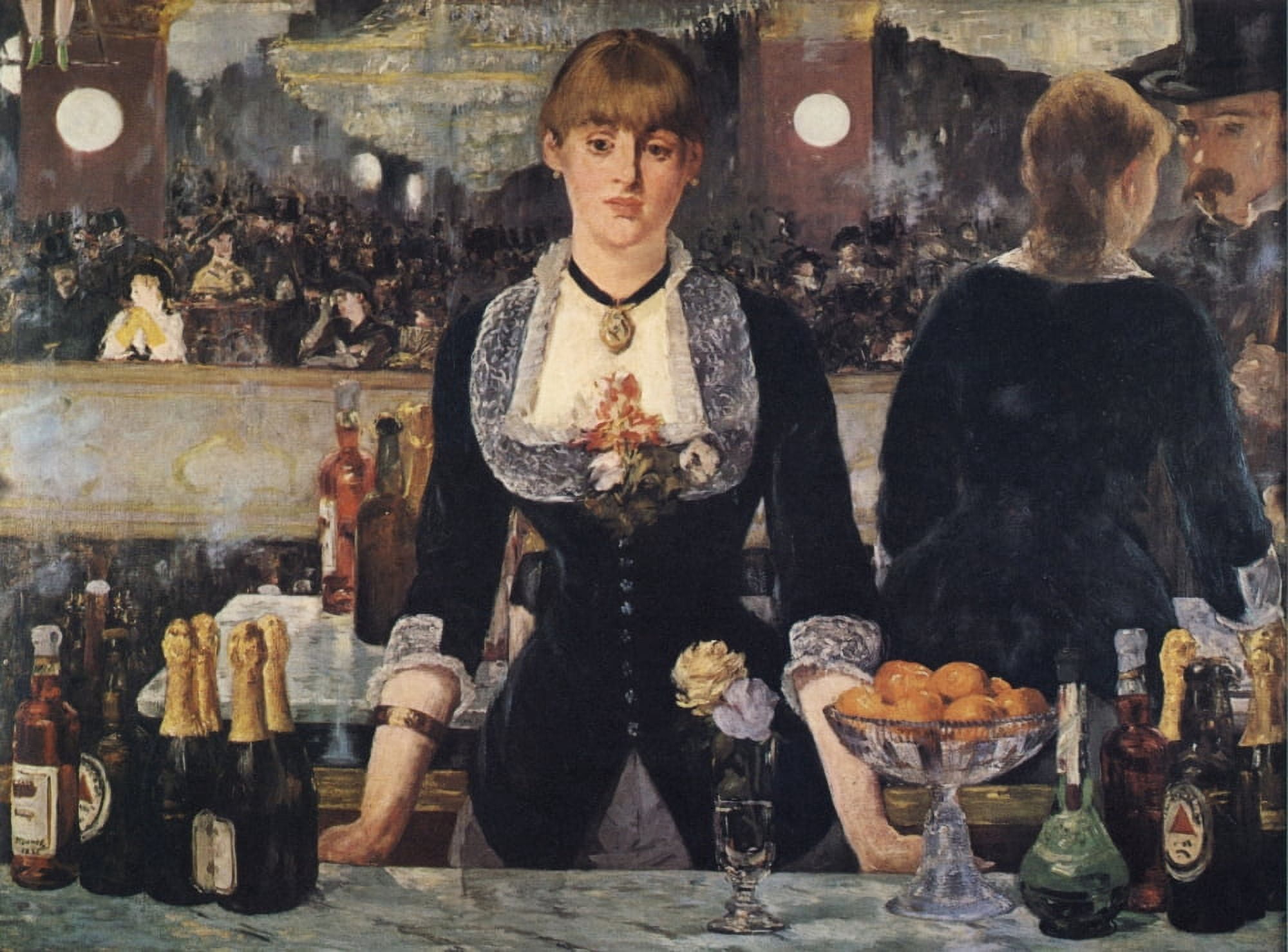 Le Bar aux Folies-BergÔø?re 1881-2 Canvas Art - Edouard Manet (24 x 36)