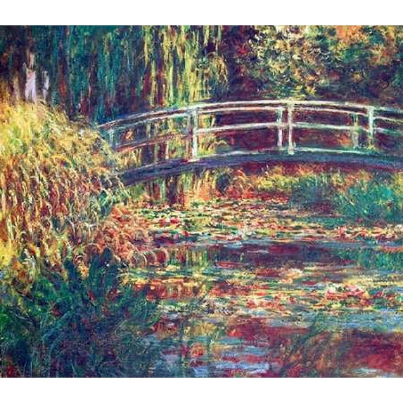 Le Bassin Aux Nympheas Harmonie Rose Poster Print by Claude Monet (24 x 24)