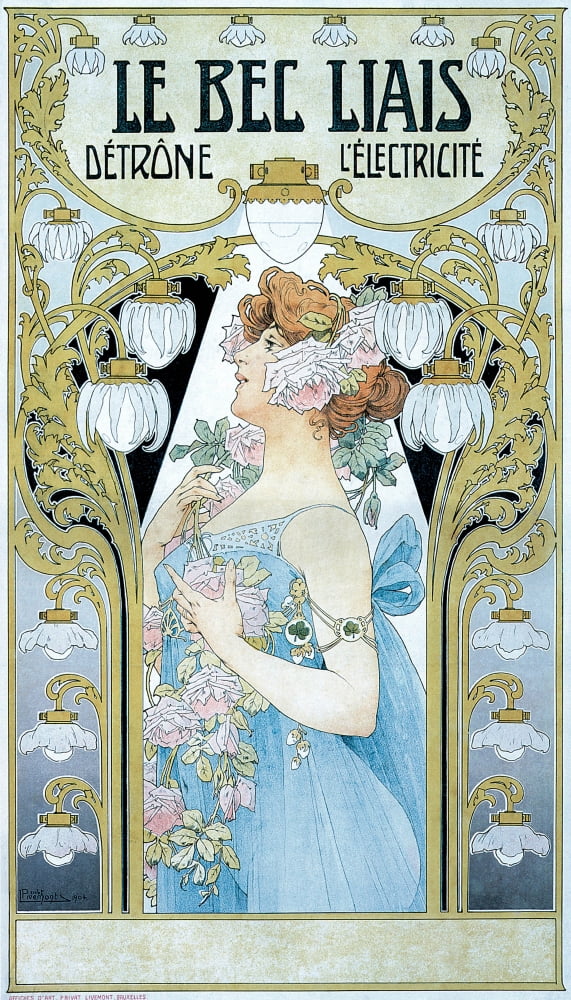 Le Bec Liais 1904 Canvas Art - T Privat-Livemont (24 x 36)