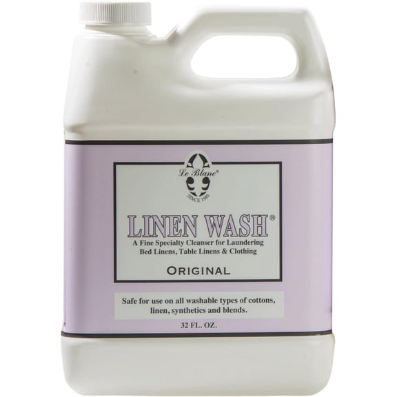 Le Blanc Linen Wash Classic Scent Clean Vintage Precious Heirloom Linens Safely, One 32 fl oz