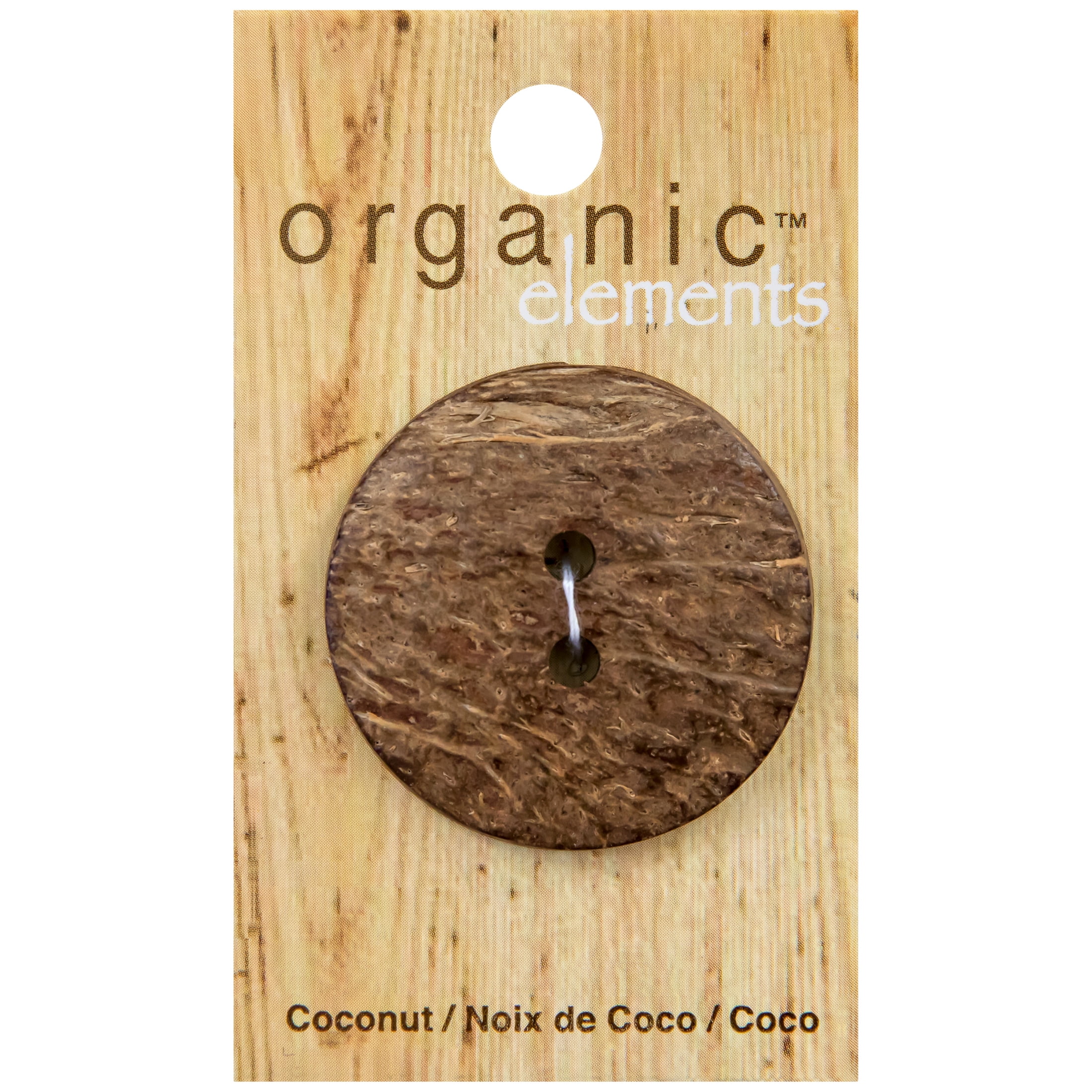 Le Bouton Beige 1 1/2" Coconut 2-Hole Button