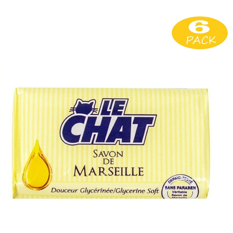 Le CHAT Savon De Marseille Glycerine Soft - 6 Pack 