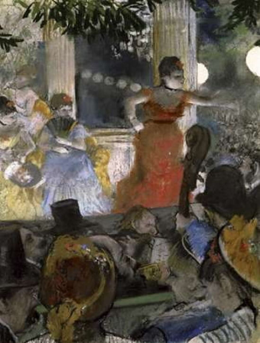 Le Cafe Concert Des Ambassadeurs Canvas Art - Edgar Degas (22 x 28)