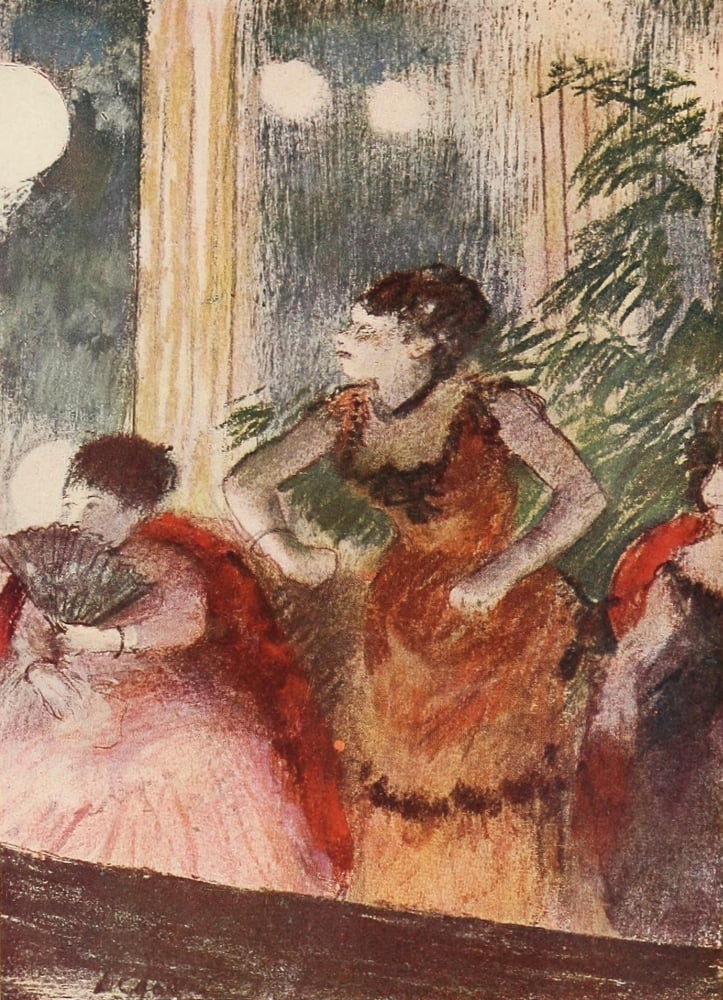 Le Cafe-concert Canvas Art - Edgar Degas (18 x 24)