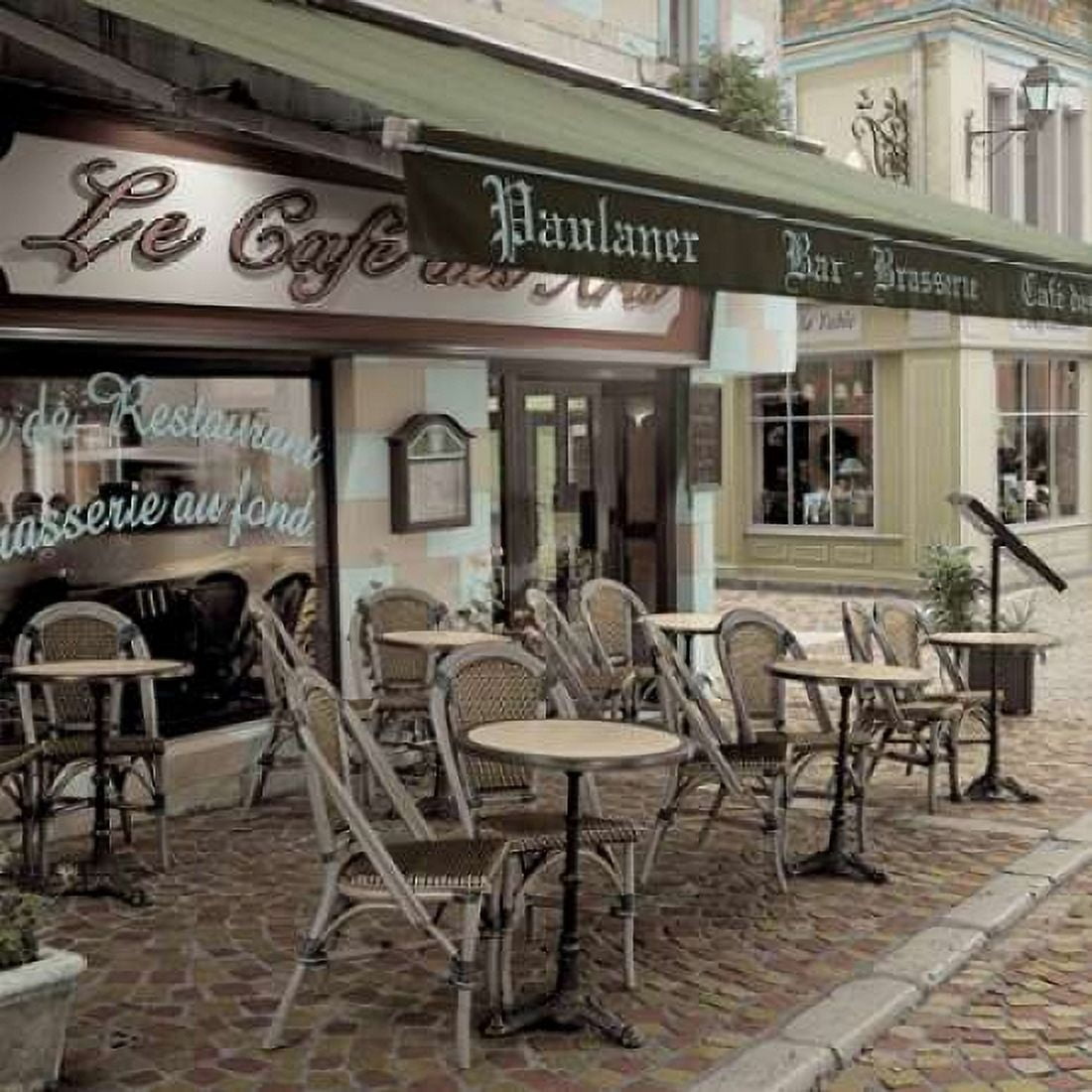 Le Cafe des Arts Canvas Art - Alan Blaustein (24 x 24)